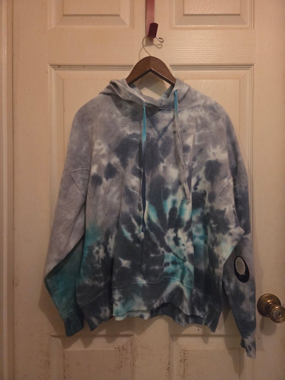 Jollie & Joy blue tie dye hoodie 3x